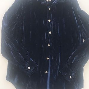 CLEARANCE Royal blue velvet vintage Paris